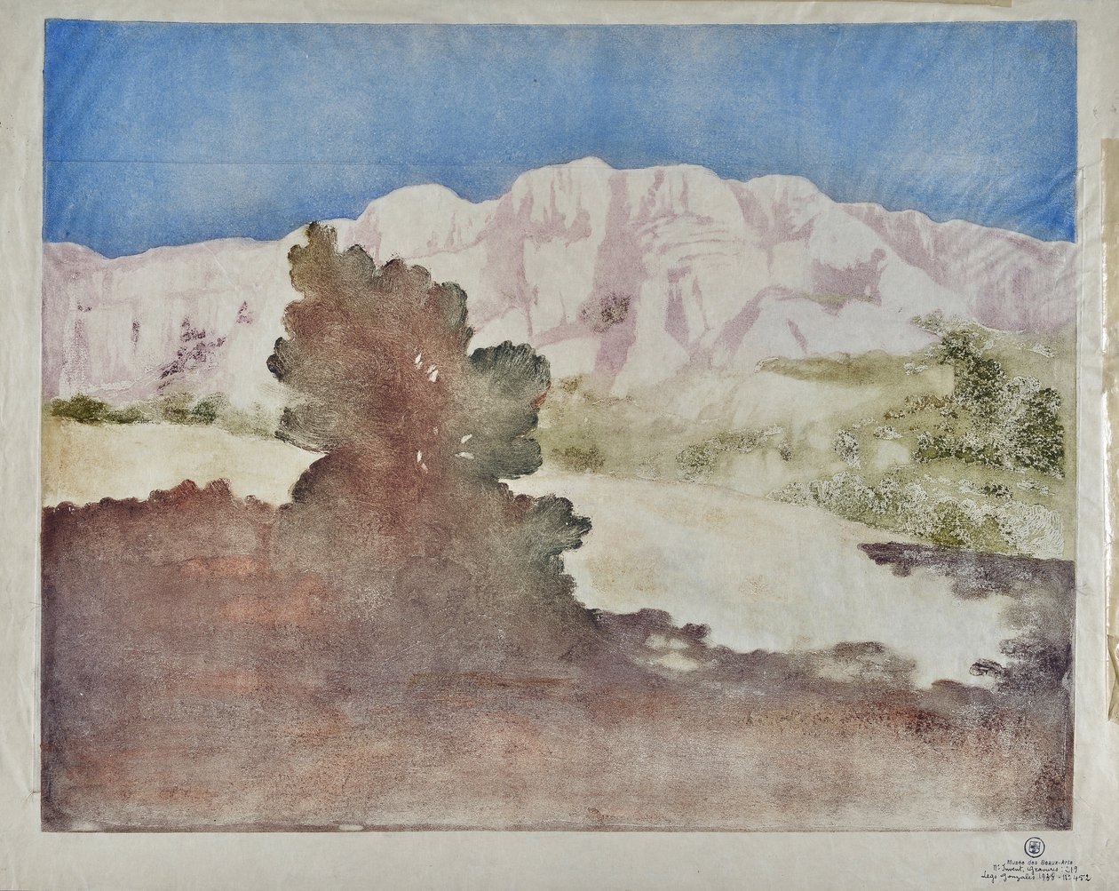 圣山胜利之景（布面油画） 作者 瓦莱尔·伯纳德