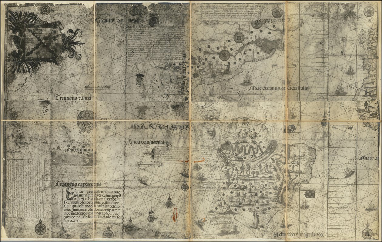 Sancho Gutiérrez 绘制的 1551 年西半球地图 作者 各种