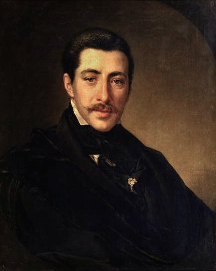 作者肖像Alexander Sukhowo-Kobylin（1817-1903） 作者 瓦西里·安德烈耶维奇·托平