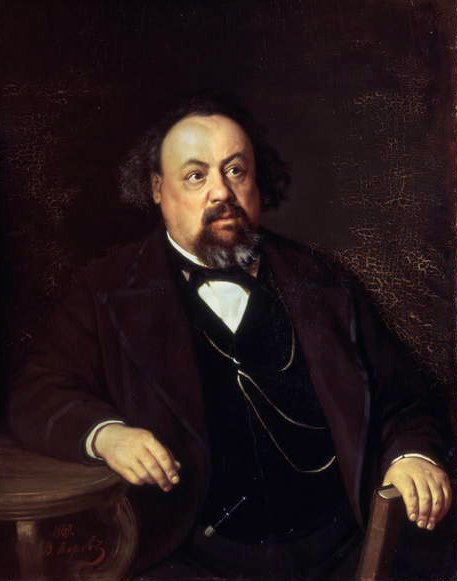 Alexey Fiofilaktovich Pisemsky（1821-81）的肖像，1862年 作者 瓦西里·格里戈列维奇·佩罗夫（Vasili Grigorevich Perov）