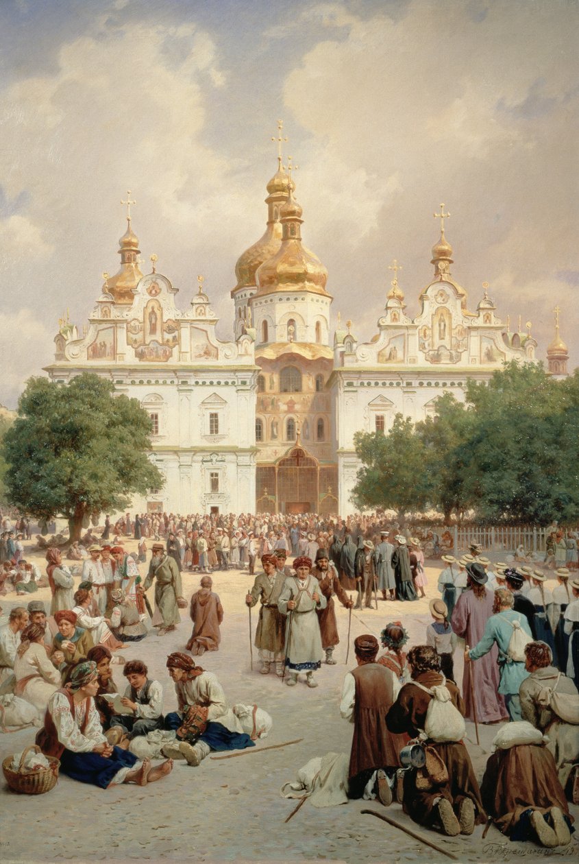 1905年在基辅的Kievo-Pecherskaya修道院大教堂 作者 瓦西里·瓦西里耶维奇（Vasili Vasilievich Vereshchagin）