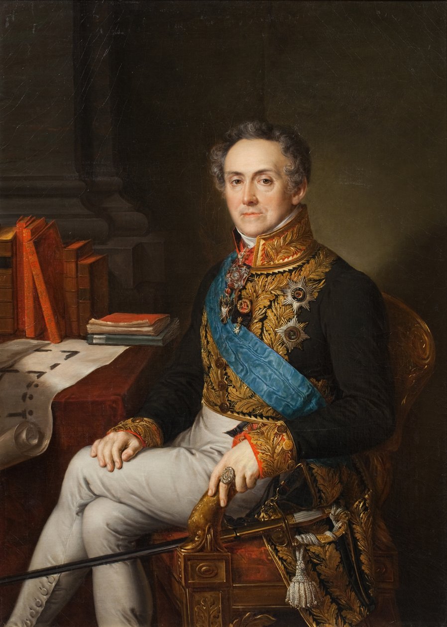 伊凡·瓦西里耶维奇·图托明（Ivan Vasilyevich Tutolmin）肖像1751-1839，1830年代 作者 瓦西里·安德烈耶维奇·托平