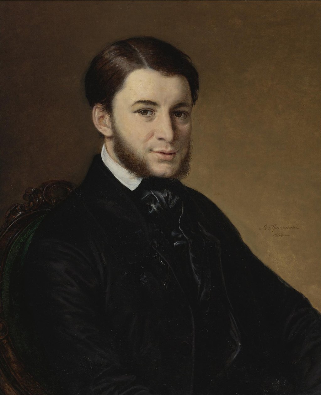 Leonid Matveyevich Muromtsev肖像1825-1899 作者 瓦西里·安德烈耶维奇·托平