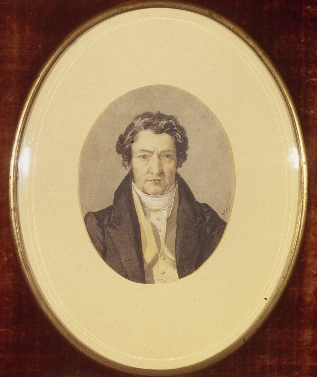 演员帕维尔·摩卡洛夫（Pavel Mochalov）的肖像1800年1848年，1841年 作者 瓦西里·安德烈耶维奇·托平