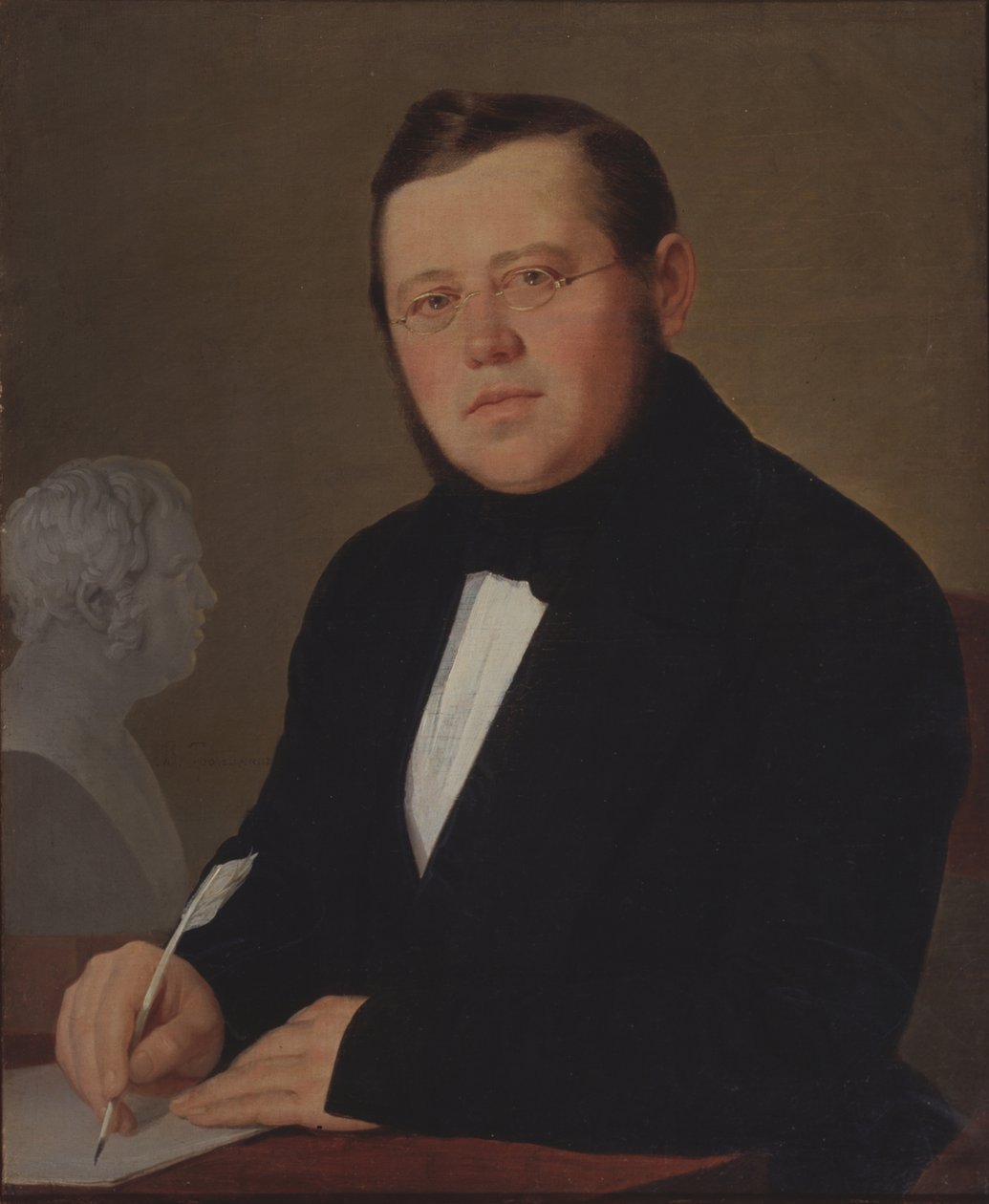 作者肖像Mikhail Zagoskin 1789-1852 作者 瓦西里·安德烈耶维奇·托平