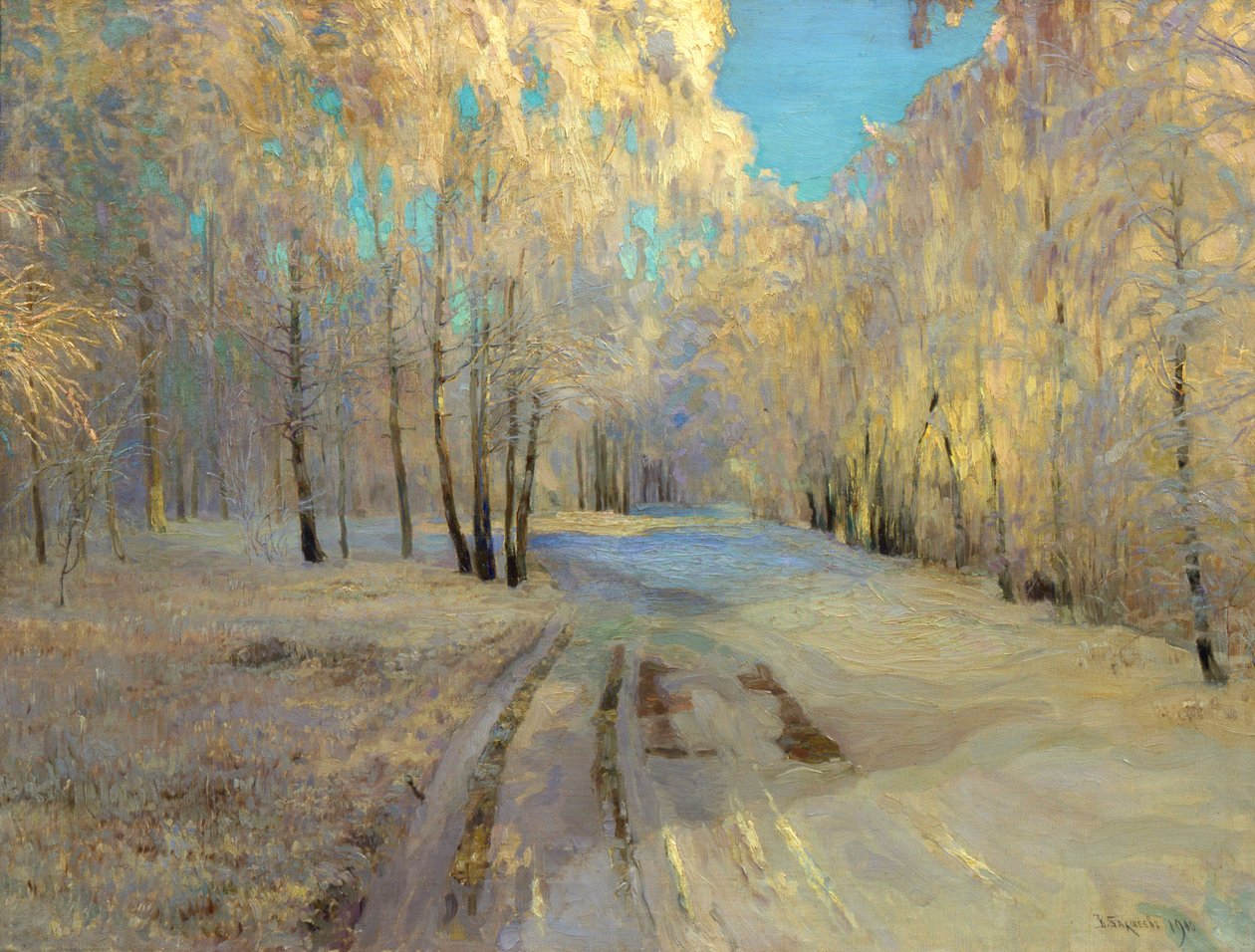 1900年，白霜。 作者 瓦西里·巴克谢耶夫（Vasili Baksheyev）