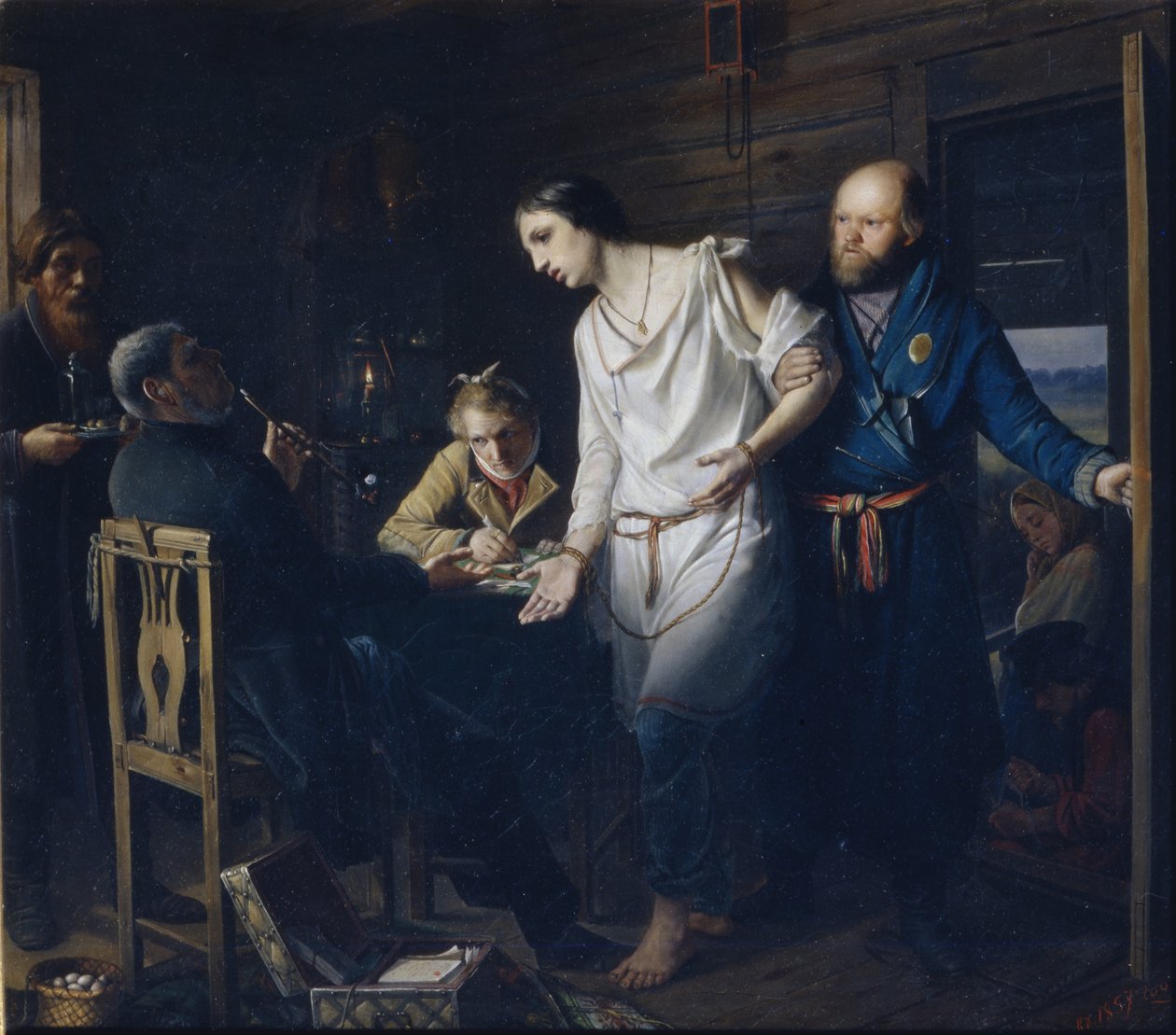 1857年农村警察调查委员会 作者 瓦西里·格里戈列维奇·佩罗夫（Vasili Grigorevich Perov）