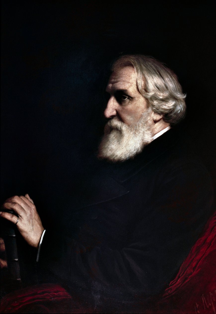 Portrait of Ivan Sergeyevich Turgenev (Turgenev 作者 瓦西里·格里戈列维奇·佩罗夫（Vasili Grigorevich Perov）