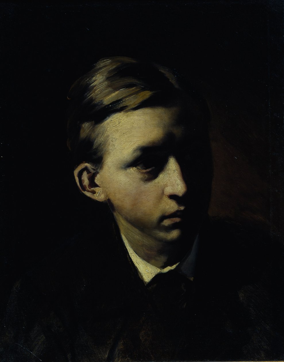画家尼古拉·阿列克谢耶维奇·卡萨特金的肖像1859-1930年，1876年 作者 瓦西里·格里戈列维奇·佩罗夫（Vasili Grigorevich Perov）
