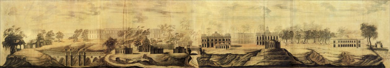 Tsaritsyno设计全景，1776年 作者 瓦西里·伊万诺维奇·巴热诺夫