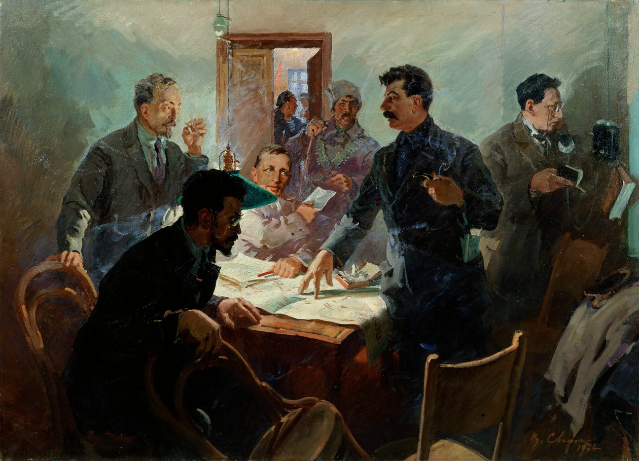十月革命的工作人员》，1934年。   作者 瓦西里·斯瓦罗格