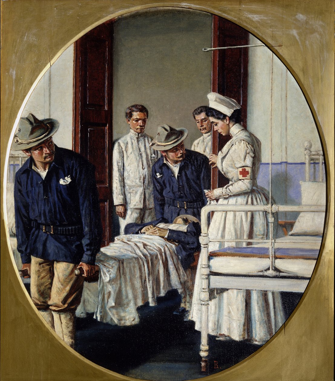 1901年在军事医院 作者 瓦西里·瓦西里耶维奇（Vasili Vasilievich Vereshchagin）