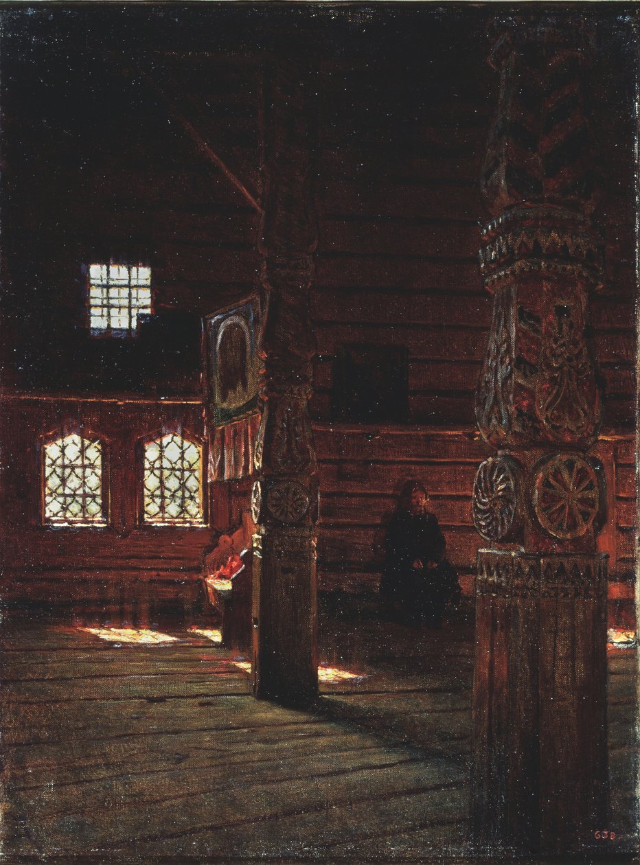 蒲uch的彼得保罗教堂的内部，1894年 作者 瓦西里·瓦西里耶维奇（Vasili Vasilievich Vereshchagin）