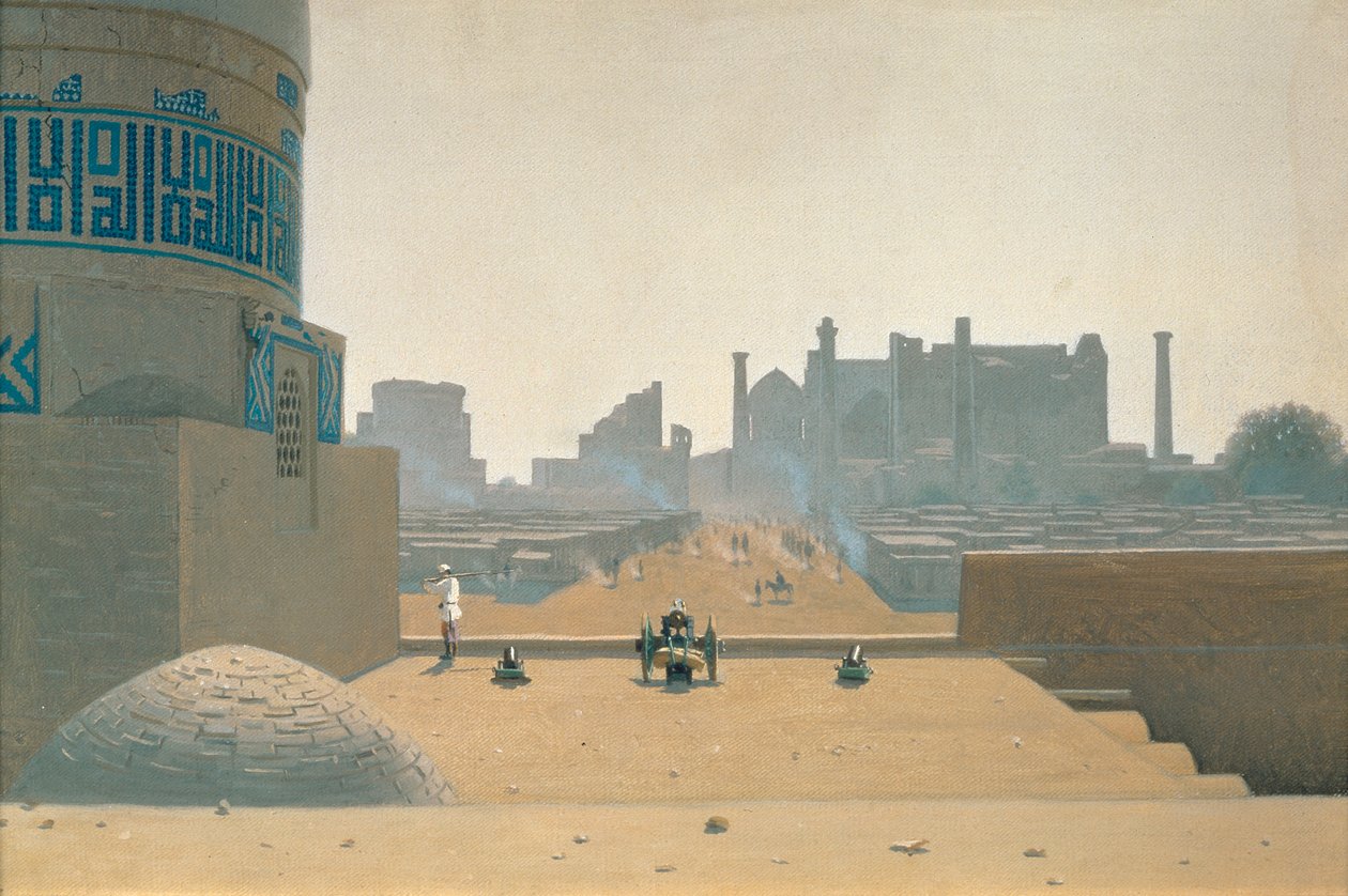 撒马尔罕的主要街道，清晨 作者 瓦西里·瓦西里耶维奇（Vasili Vasilievich Vereshchagin）