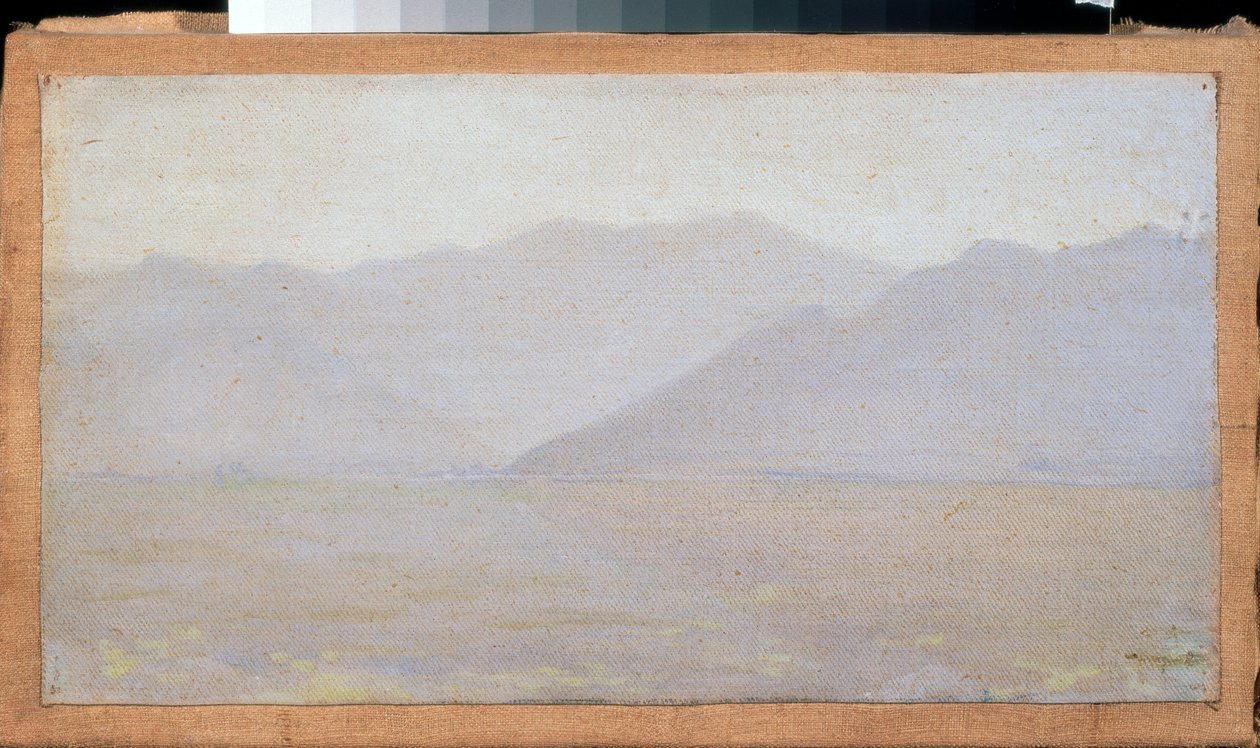 Matin au Cachemire (Inde) (《克什米尔的早晨》) - Vasili Vasilyevich Vereshchagin (Vassili Verechtchaguine) (1842-1904) 的画作，纸上水彩 作者 瓦西里·瓦西里耶维奇（Vasili Vasilievich Vereshchagin）