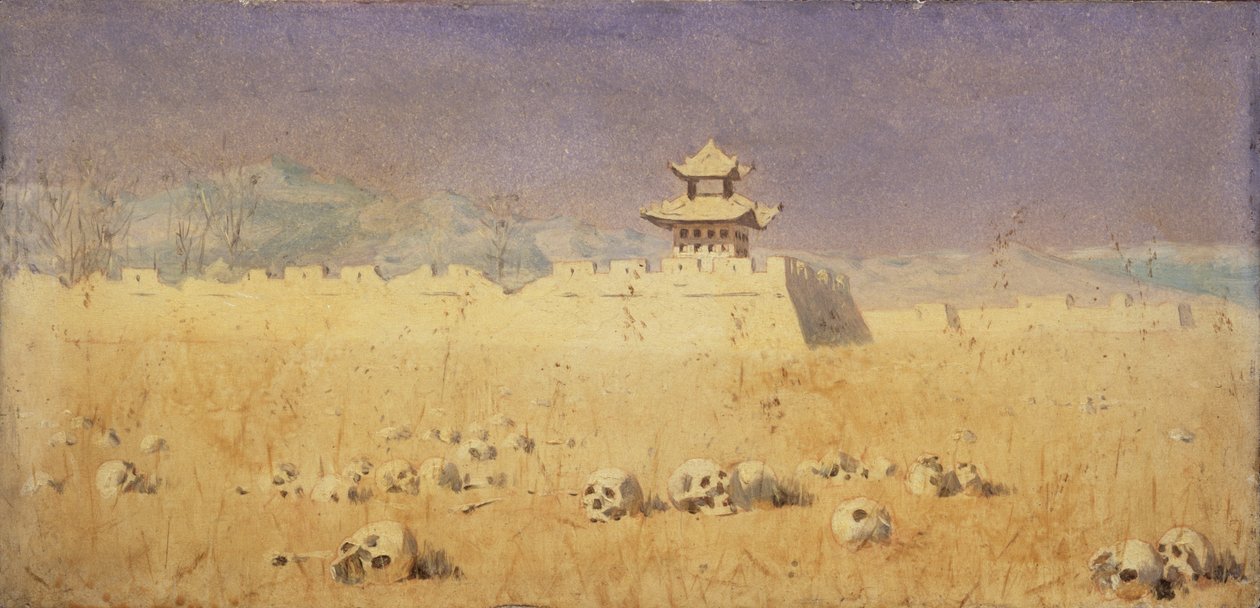 1869年，新疆楚科恰克的废墟 作者 瓦西里·瓦西里耶维奇（Vasili Vasilievich Vereshchagin）