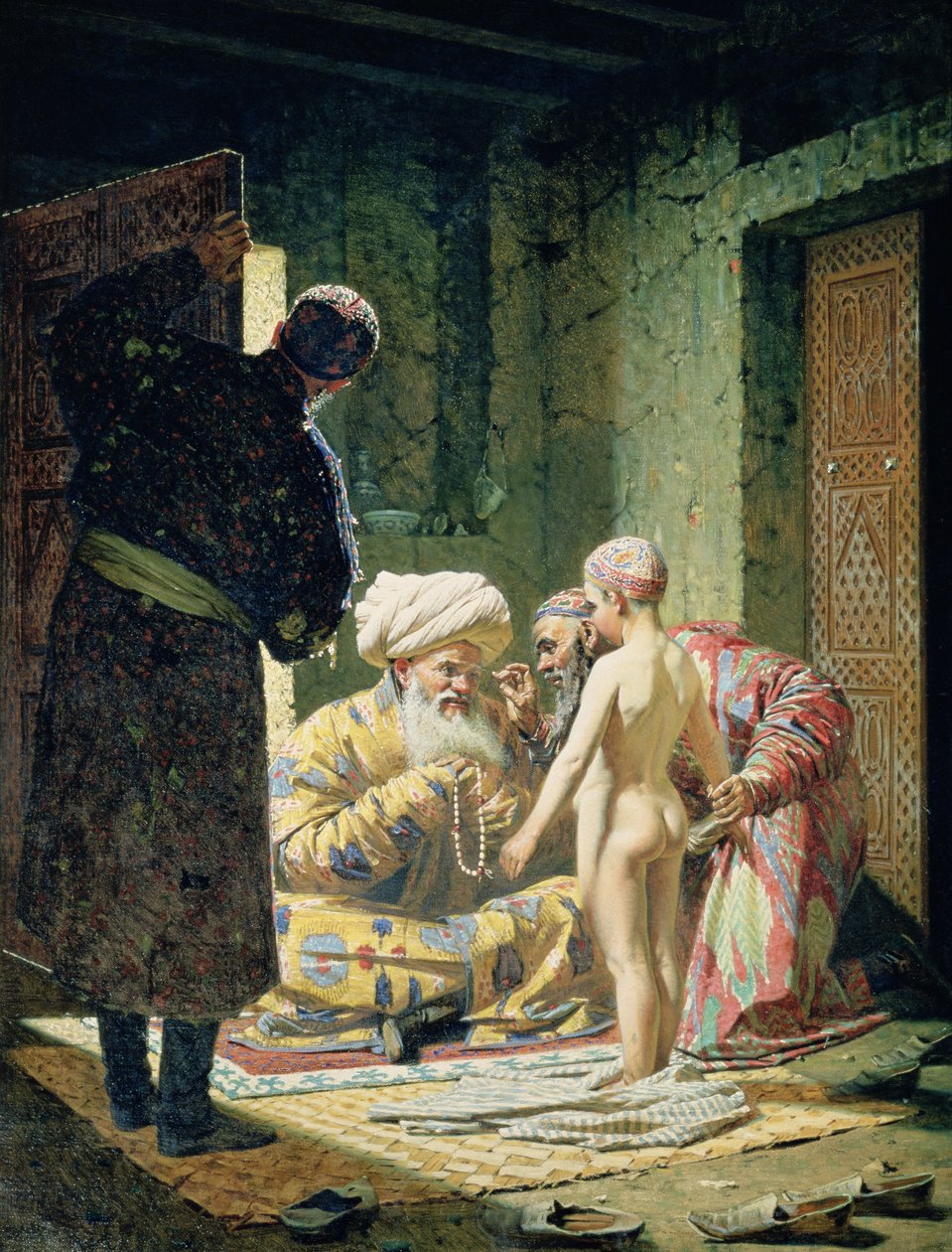 买卖儿童奴隶 作者 瓦西里·瓦西里耶维奇（Vasili Vasilievich Vereshchagin）