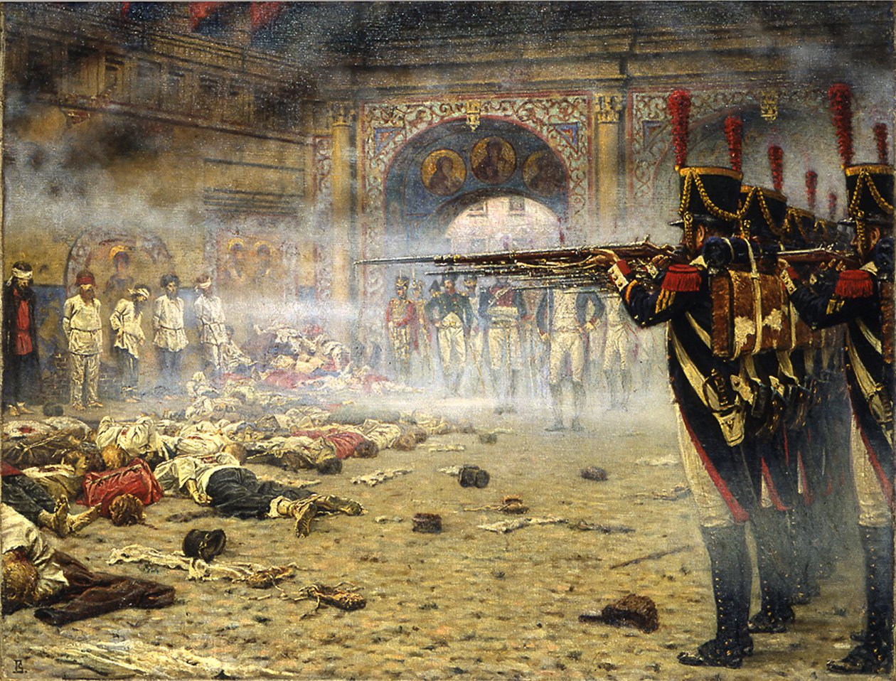 1897-1898年莫斯科的法国人 作者 瓦西里·瓦西里耶维奇（Vasili Vasilievich Vereshchagin）