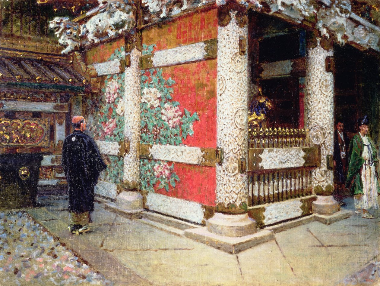 日本日光的神庙 作者 瓦西里·瓦西里耶维奇（Vasili Vasilievich Vereshchagin）