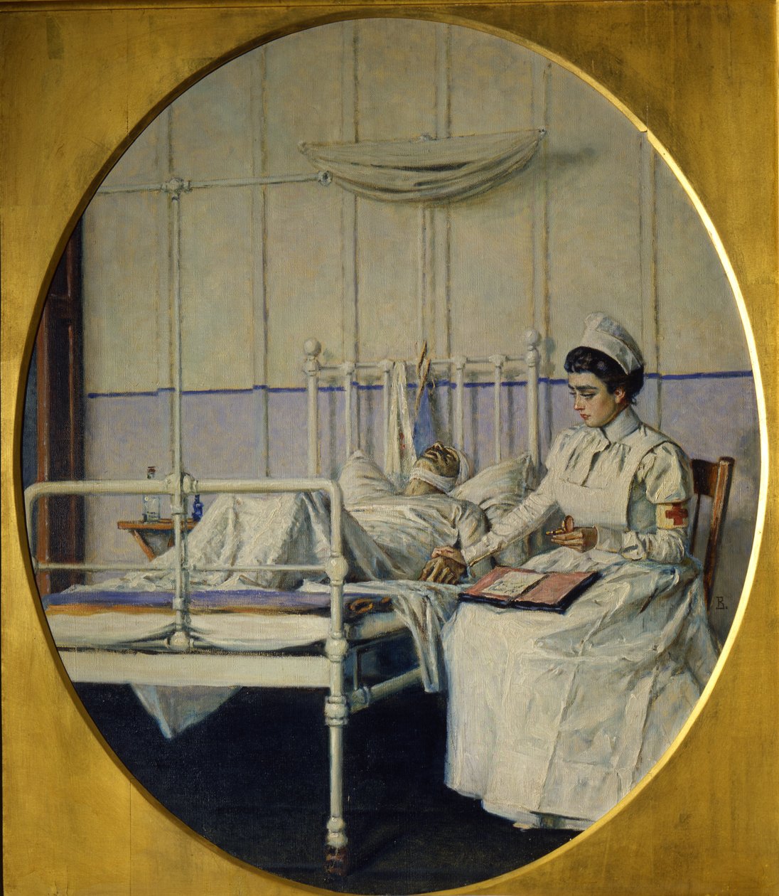 这封信被打断了，1901年 作者 瓦西里·瓦西里耶维奇（Vasili Vasilievich Vereshchagin）