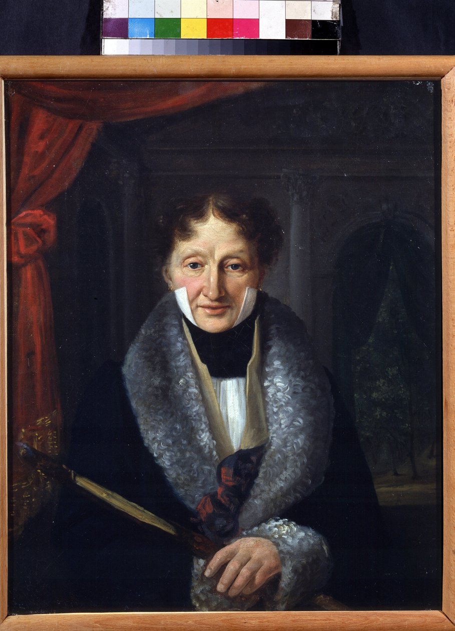 芭蕾舞大师查尔斯·路易斯·狄德洛（Charles Louis Didelot，1767-1837）的肖像。 瓦西里·维内迪克托维奇·巴拉诺夫（Vasili Venediktovich Baranov，1792-1836 年）的绘画。 布面油画，46.5 x 37.5 厘米 作者 瓦西里·韦尼迪科维奇·巴拉诺夫