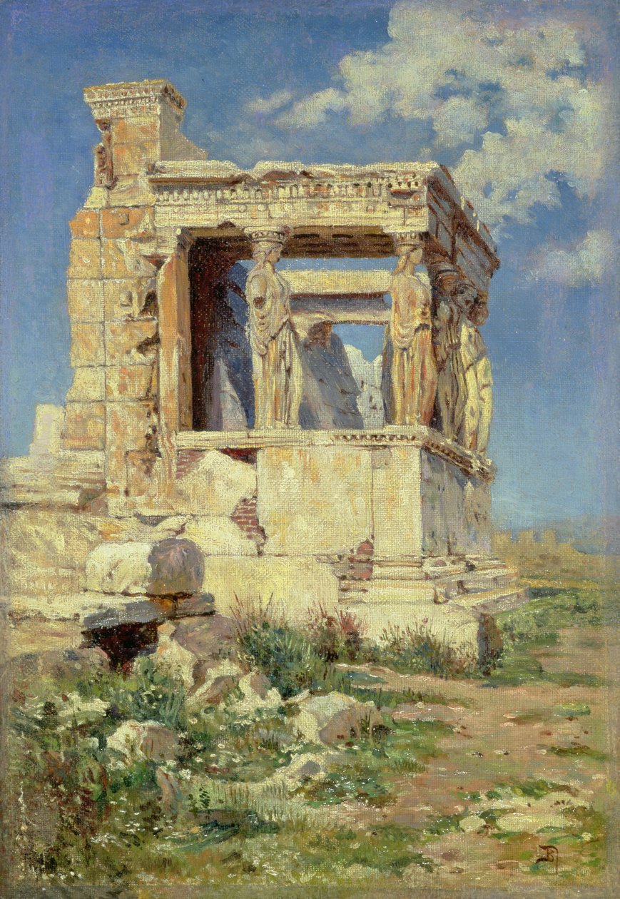 Portico与Caryatids，1882年 作者 瓦西里·德米特里耶维奇·波列诺夫
