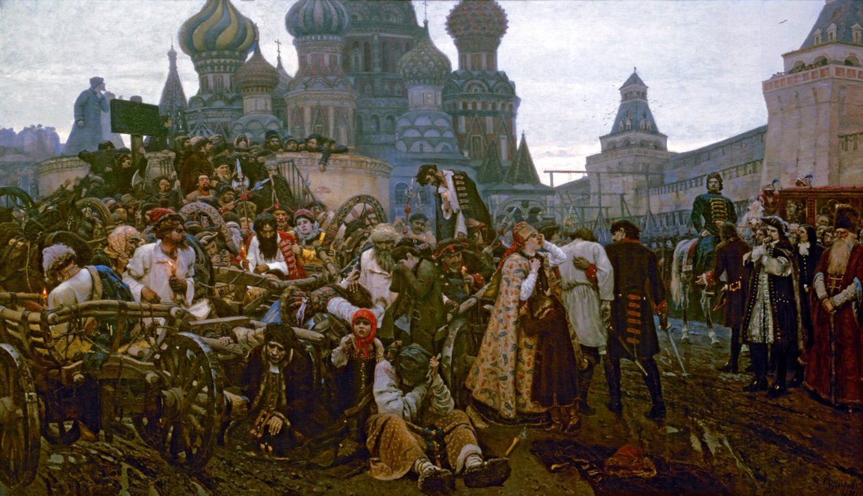 早晨执行Streltsy 作者 瓦西里（Vasilij Ivanovic Surikov）