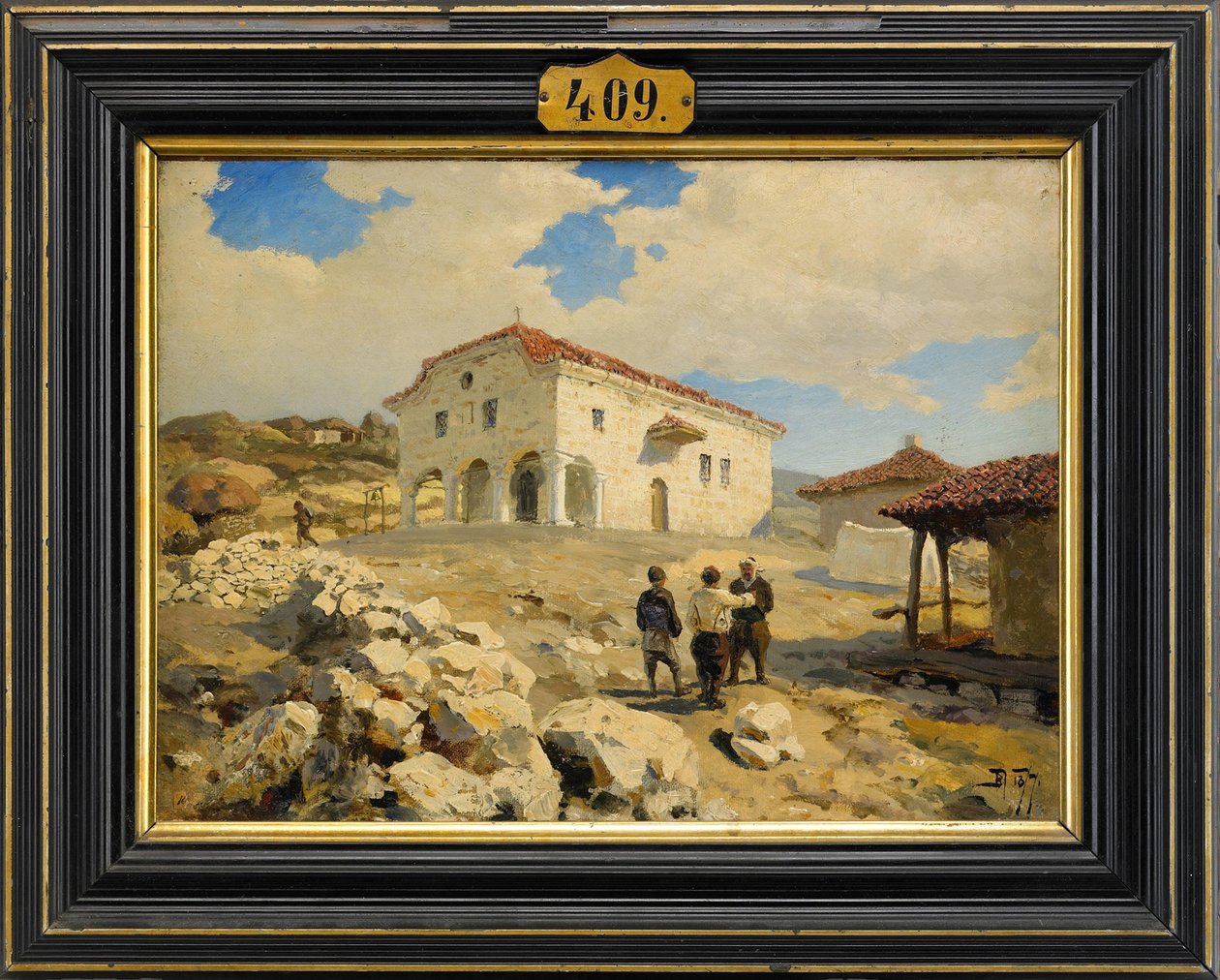 1877年，巴尔干半岛的一座教堂 作者 瓦西里·德米特里耶维奇·波列诺夫