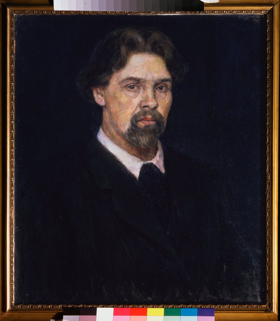 Auto portrait - Self portrait - Peinture de Vasilli Ivanovich Sourikov (Vasily Surikov ou Vassili Surikov) (1848-1916), huile sur toile 作者 瓦西里（Vasilij Ivanovic Surikov）