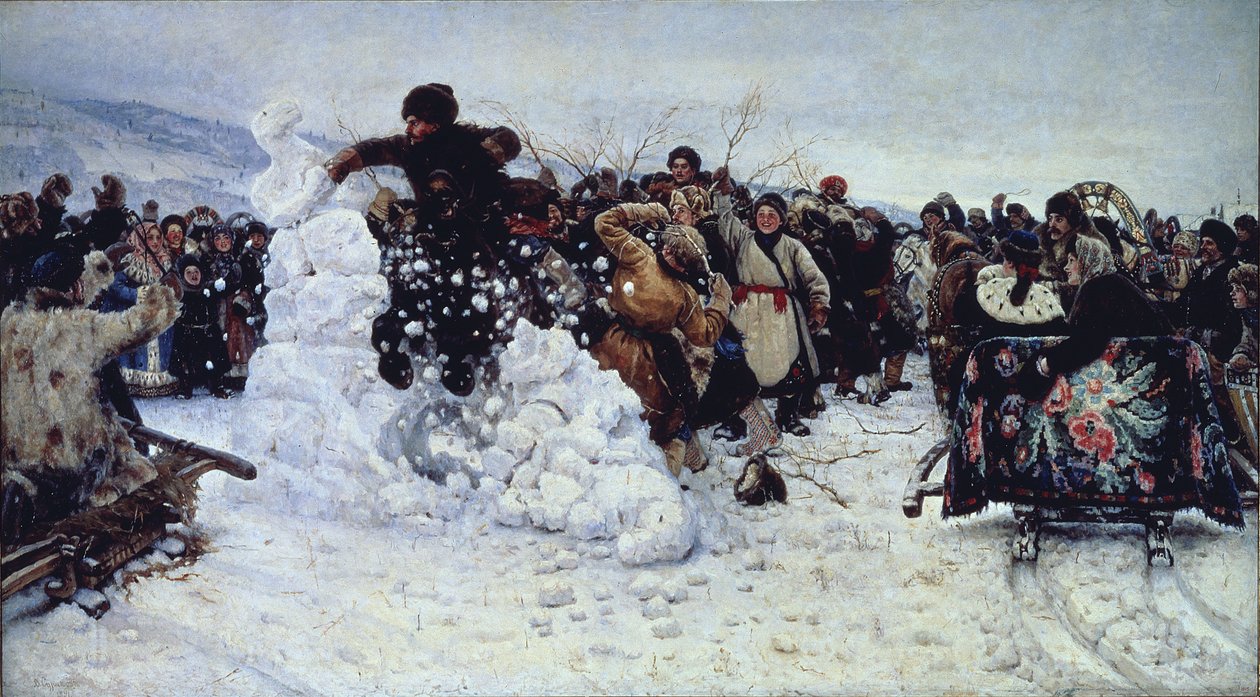 雪城风暴，1891年 作者 瓦西里（Vasilij Ivanovic Surikov）