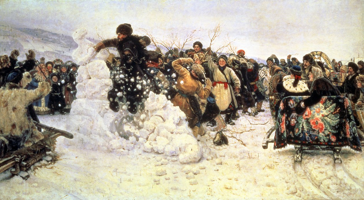 夺取雪堡垒，1891年 作者 瓦西里（Vasilij Ivanovic Surikov）