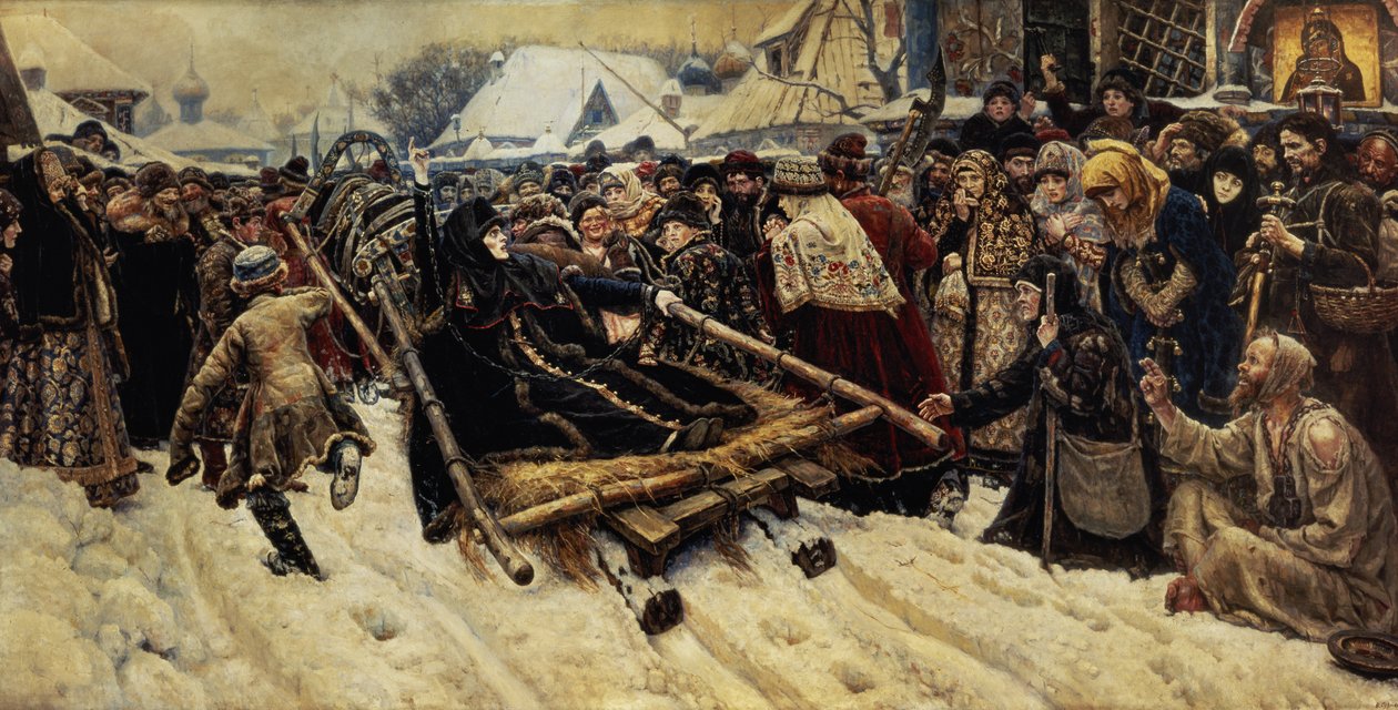 执行Boyarina Pajaritar Morozova（d.1675）1887年 作者 瓦西里（Vasilij Ivanovic Surikov）