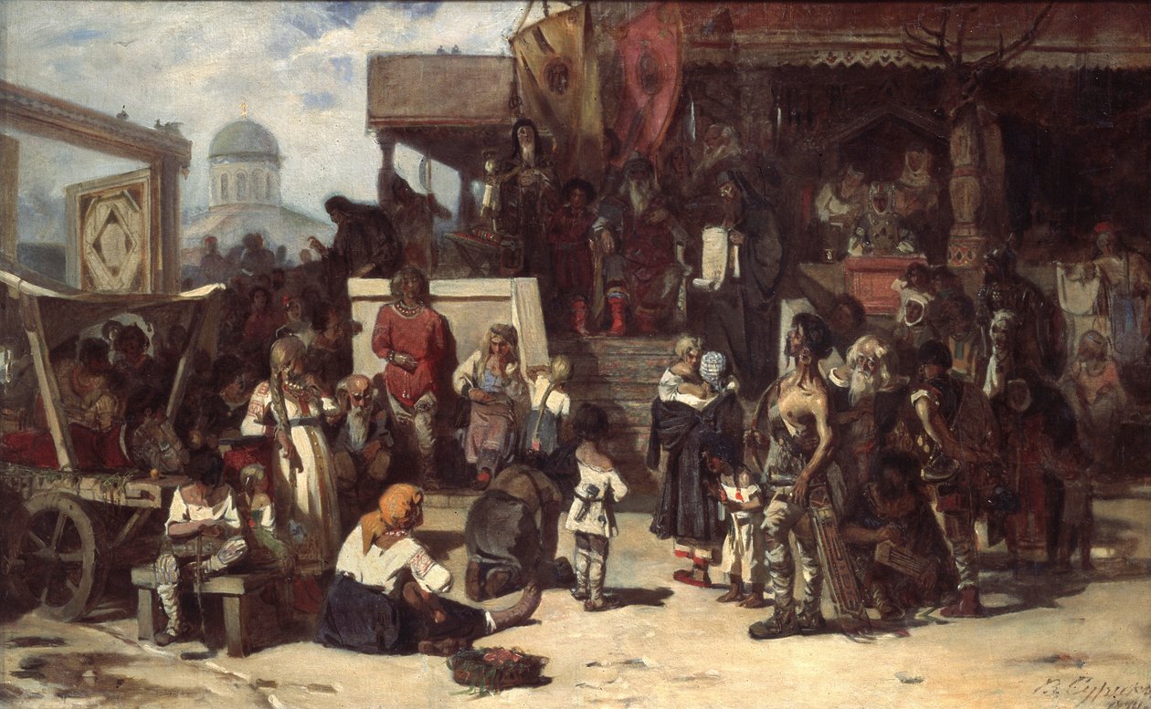 大王子的审判，1874年 作者 瓦西里（Vasilij Ivanovic Surikov）