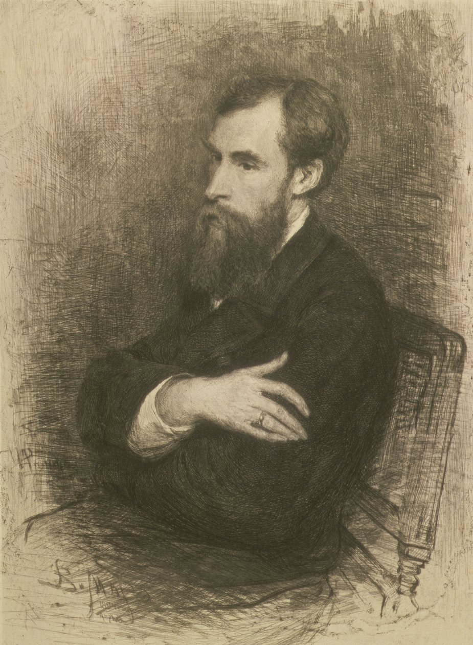 Pavel Mikhailovich Tretyakov（1832-98），1894年的肖像 作者 瓦西里·瓦西里耶维奇伴侣