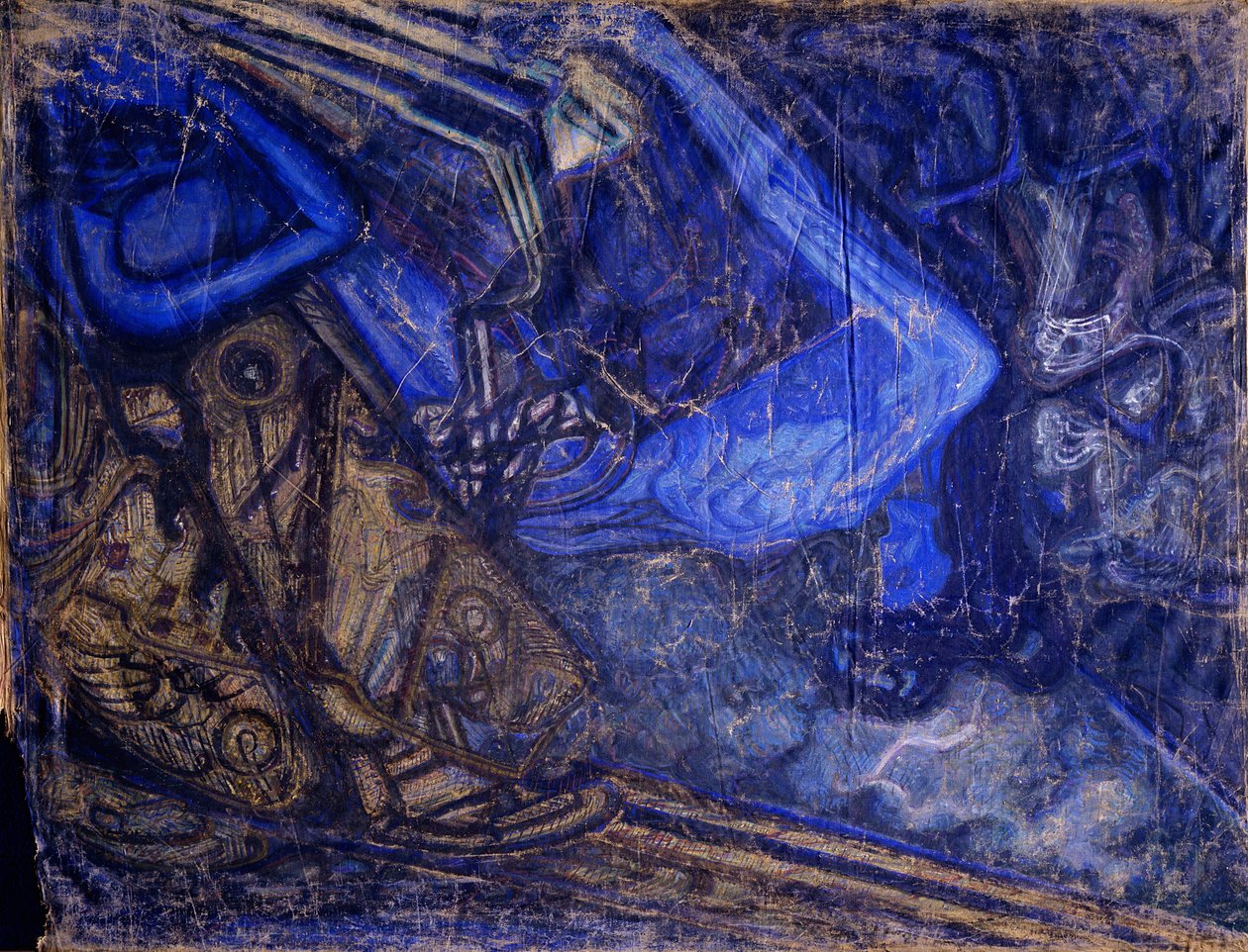 哀悼米歇尔·弗鲁贝尔（Michail Vrubel）逝世，1910-1911年 作者 瓦西里·伊万诺维奇·杰尼索夫
