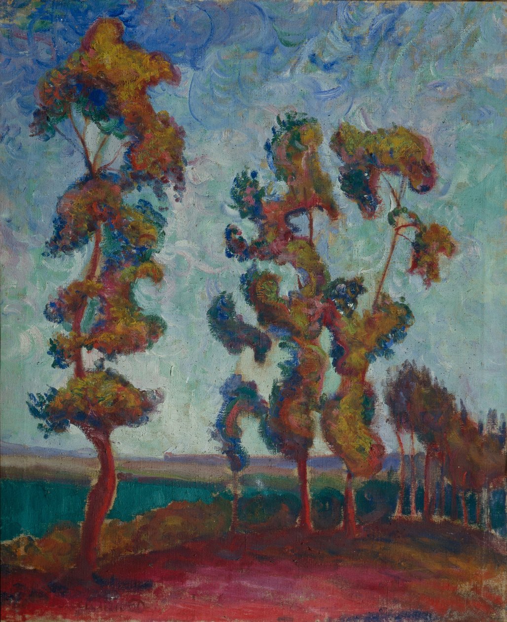 年轻的橡树，1915年 作者 瓦西里·伊万诺维奇·杰尼索夫