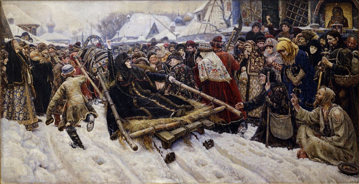 Boyarina Morozova 作者 瓦西里·苏里科夫（Vasily Surikov）