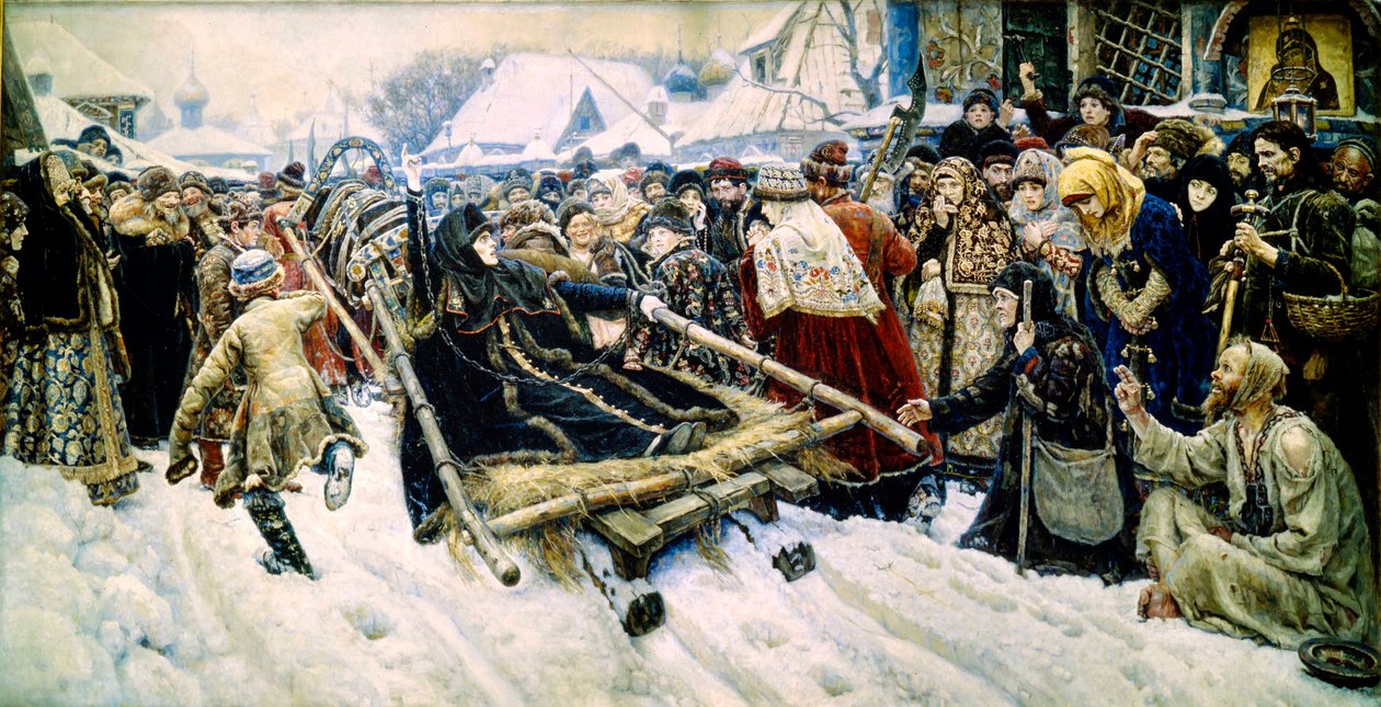 博亚里尼亚·莫罗佐娃（Boyarynya Morozova），1887年。 作者 瓦西里·苏里科夫（Vasily Surikov）