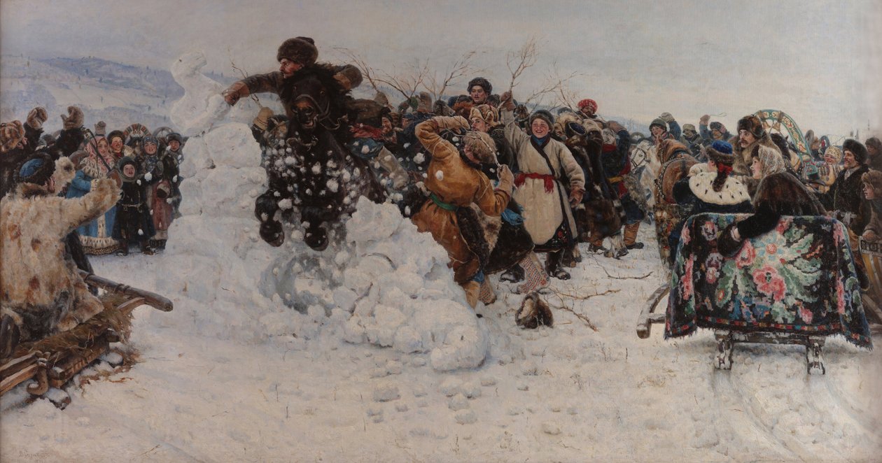 踏上雪乡 作者 瓦西里·苏里科夫（Vasily Surikov）