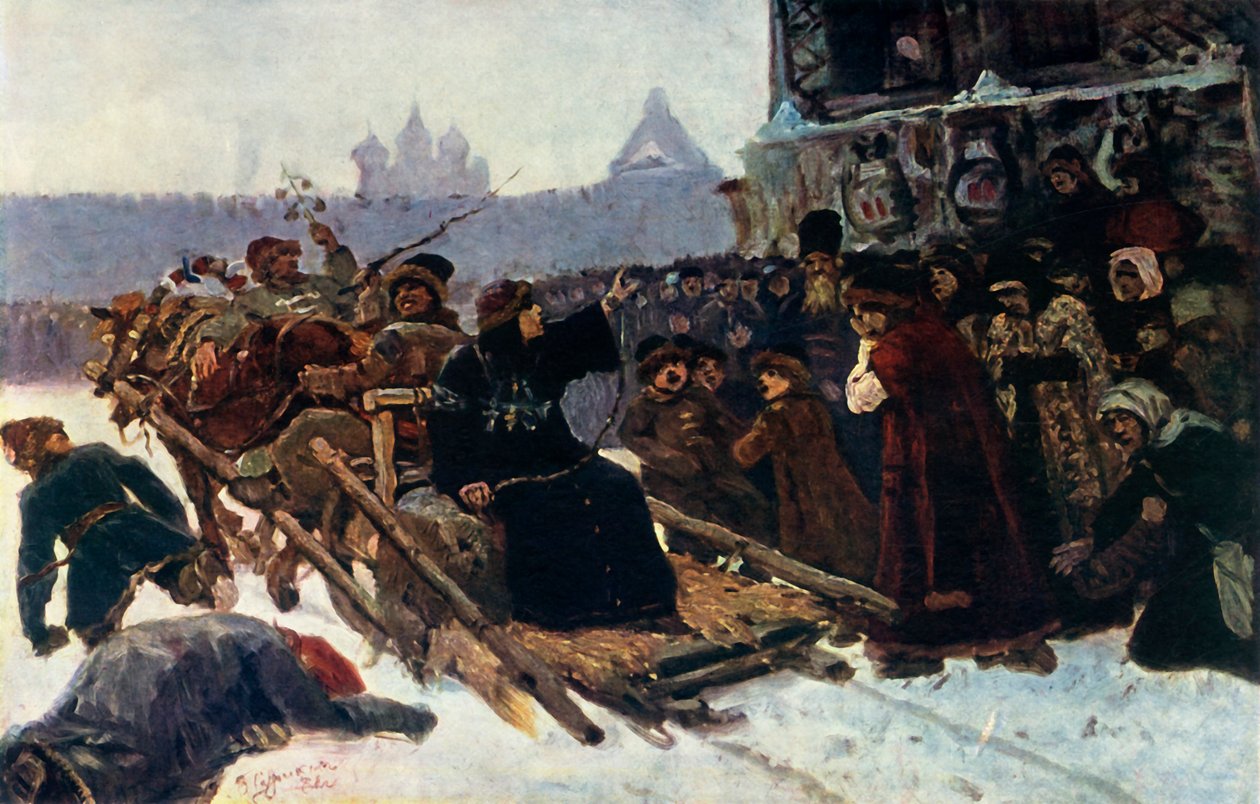 博亚尔·莫罗佐娃（Boyar Morozova）的研究报告，1881年，1965年。 作者 瓦西里·苏里科夫（Vasily Surikov）
