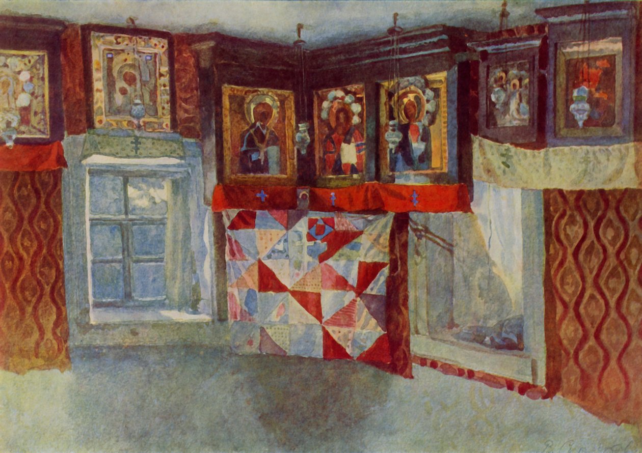 乡村礼拜堂，1880年至1889年，1965年。 作者 瓦西里·苏里科夫（Vasily Surikov）