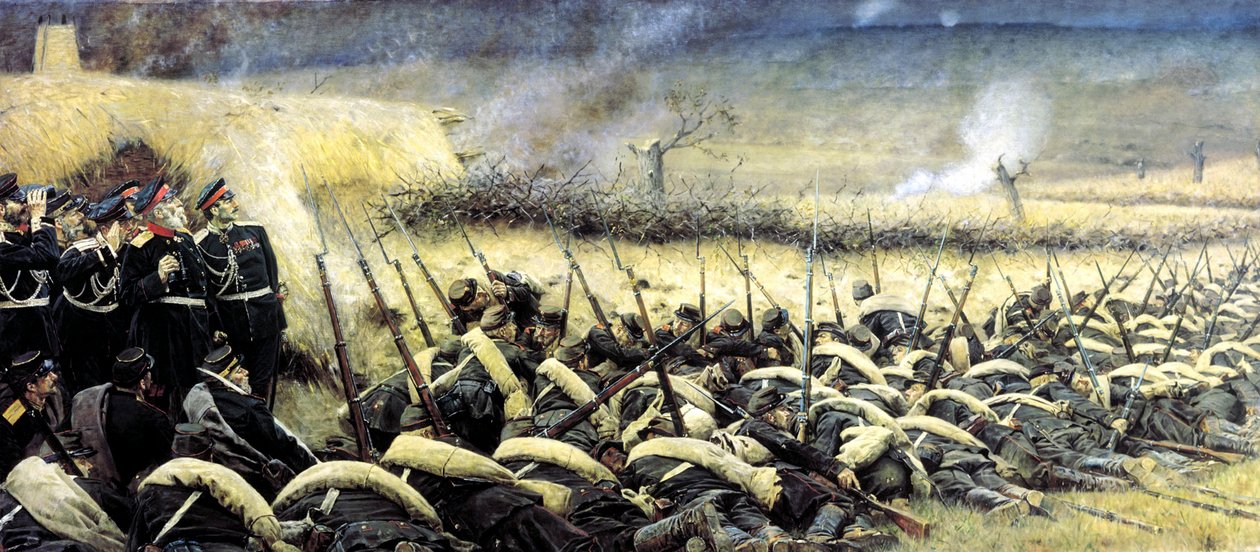 进攻前。普列文附近，1877-1878年。 作者 瓦西里韦列夏金