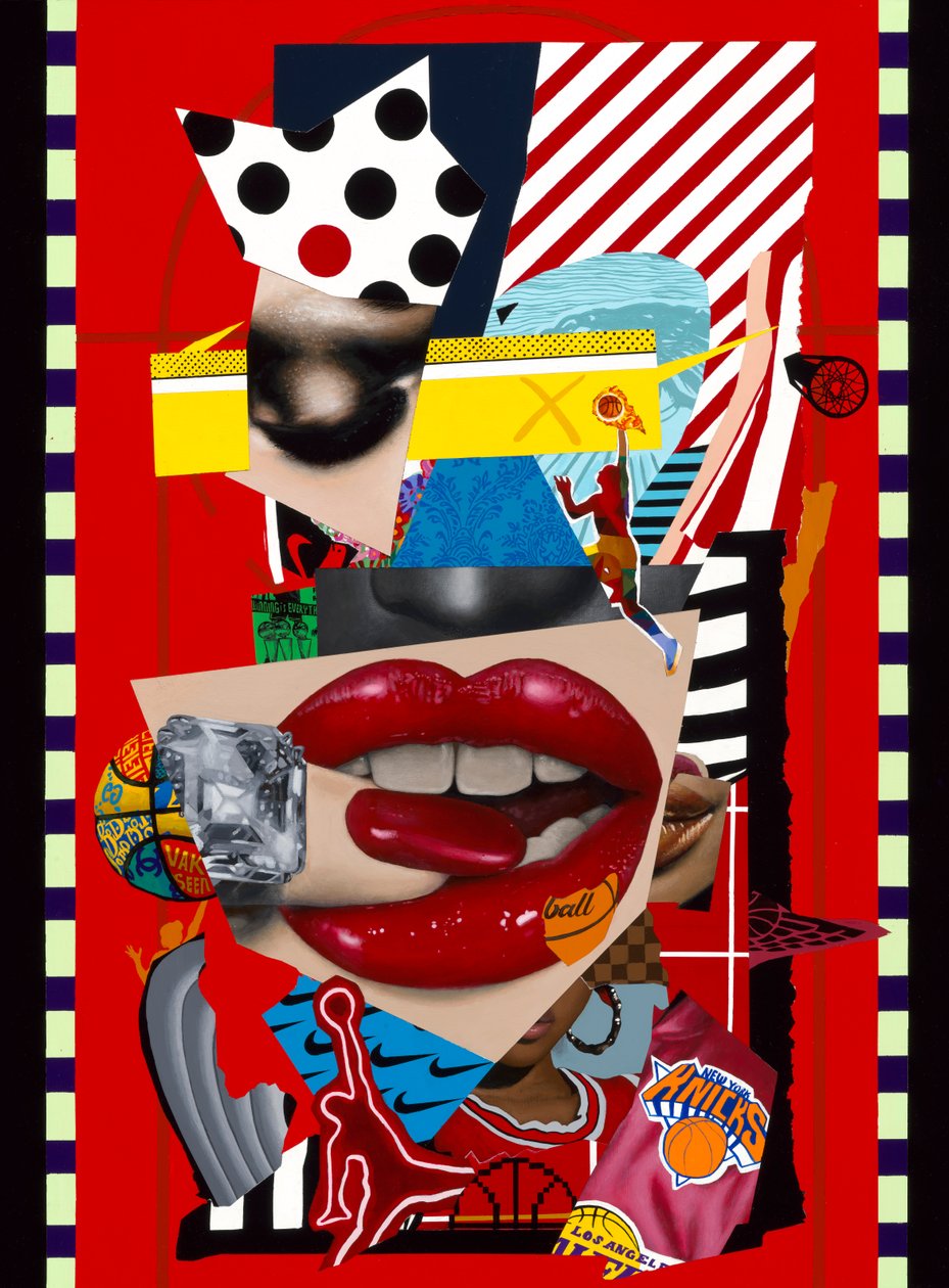 画中之心，2024 年（木板上的丙烯画） 作者 瓦斯金 瓦斯金