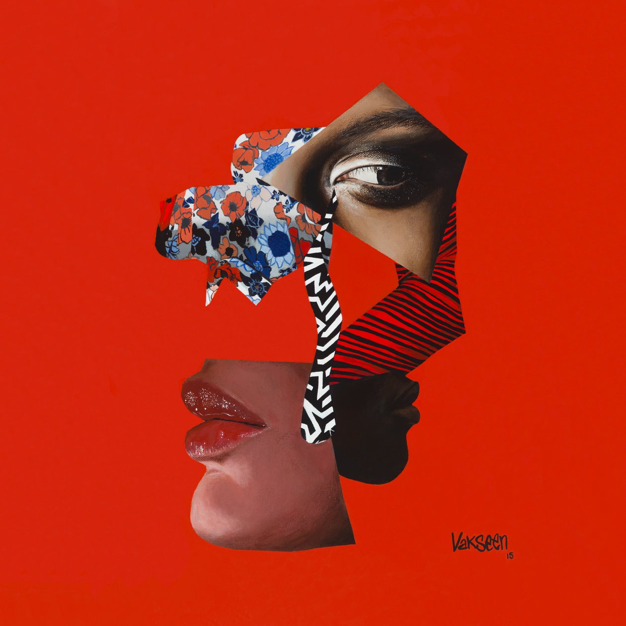 鸵鸟之梦，2015（丙烯酸画布） 作者 瓦斯金 瓦斯金