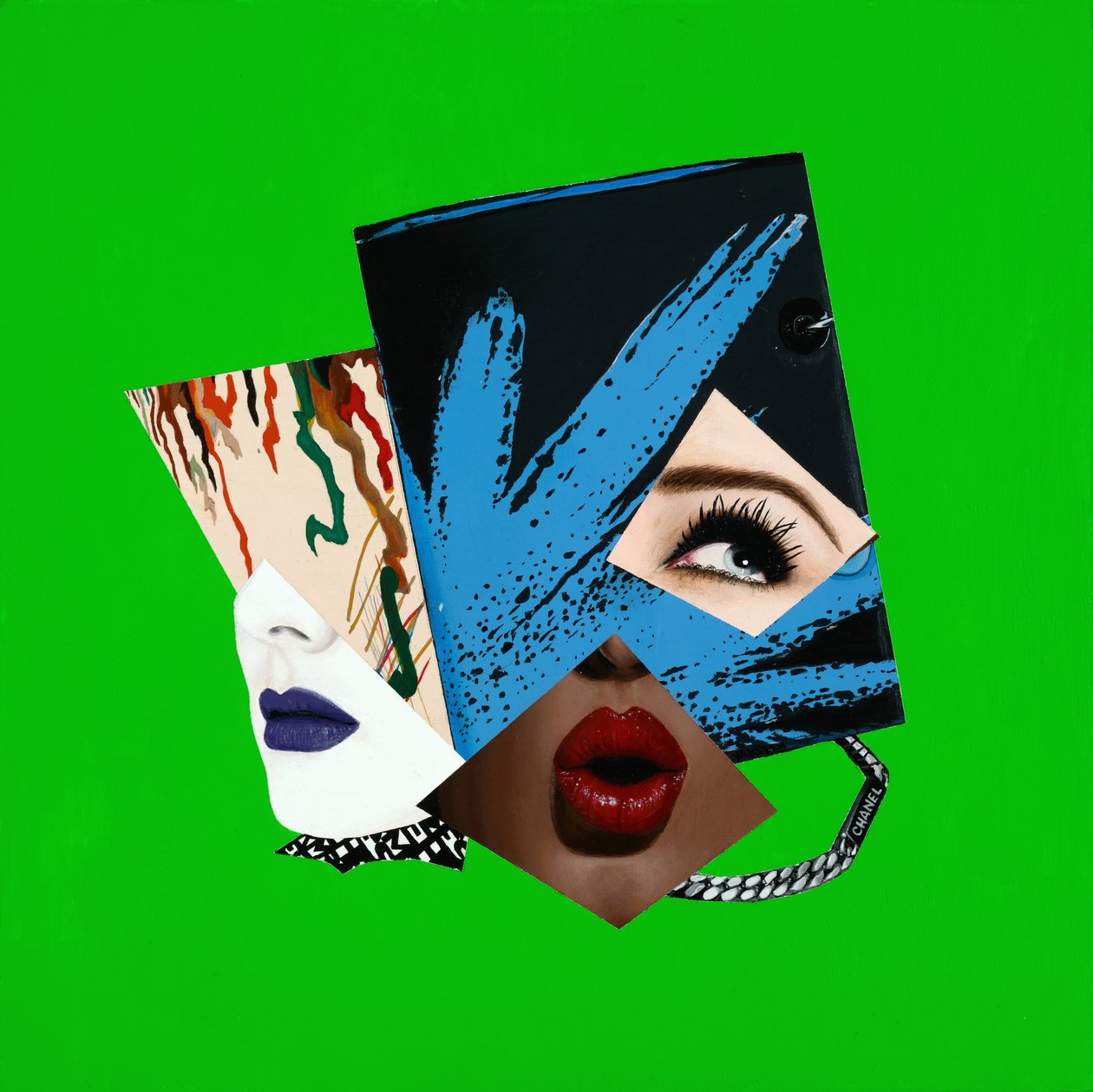 Thrill$ of Entitlement》，2016 年（木板上的丙烯酸颜料） 作者 瓦斯金 瓦斯金