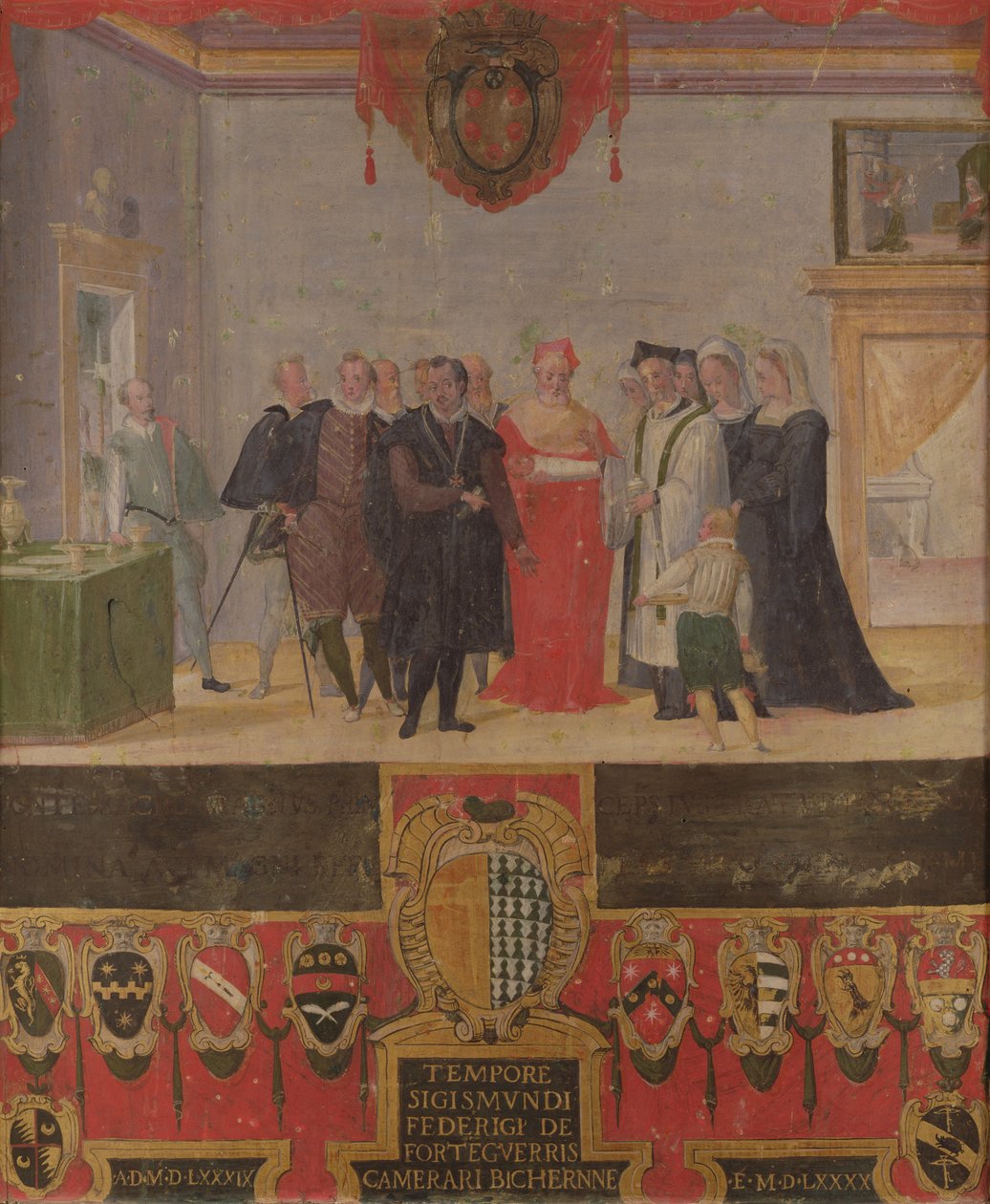Cosimo II de Medici 1589的洗礼 作者 文图拉·迪·安卡格洛·萨利姆贝尼