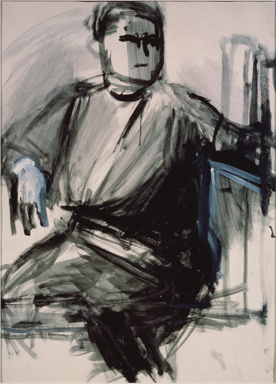 自画像，1934年 作者 薇拉·米哈伊洛娃（Vera Mikhailovna Yermolayeva）