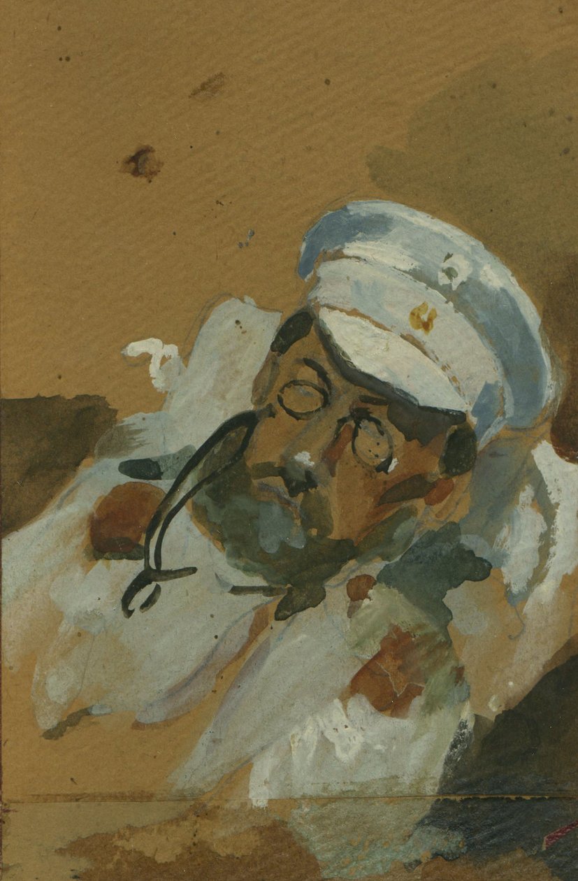 弗拉基米尔-阿列克谢耶维奇-赫列布尼科夫的画像，约1895年。 作者 维拉·弗拉基米罗夫娜·赫列布尼科娃