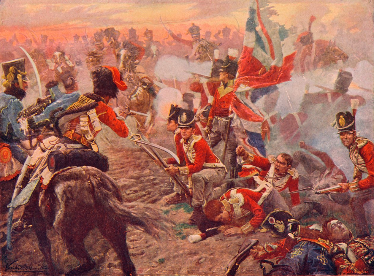 Quatre Bras战役，1815年1906年 作者 威瑞克·蒙特斯·汉密尔顿