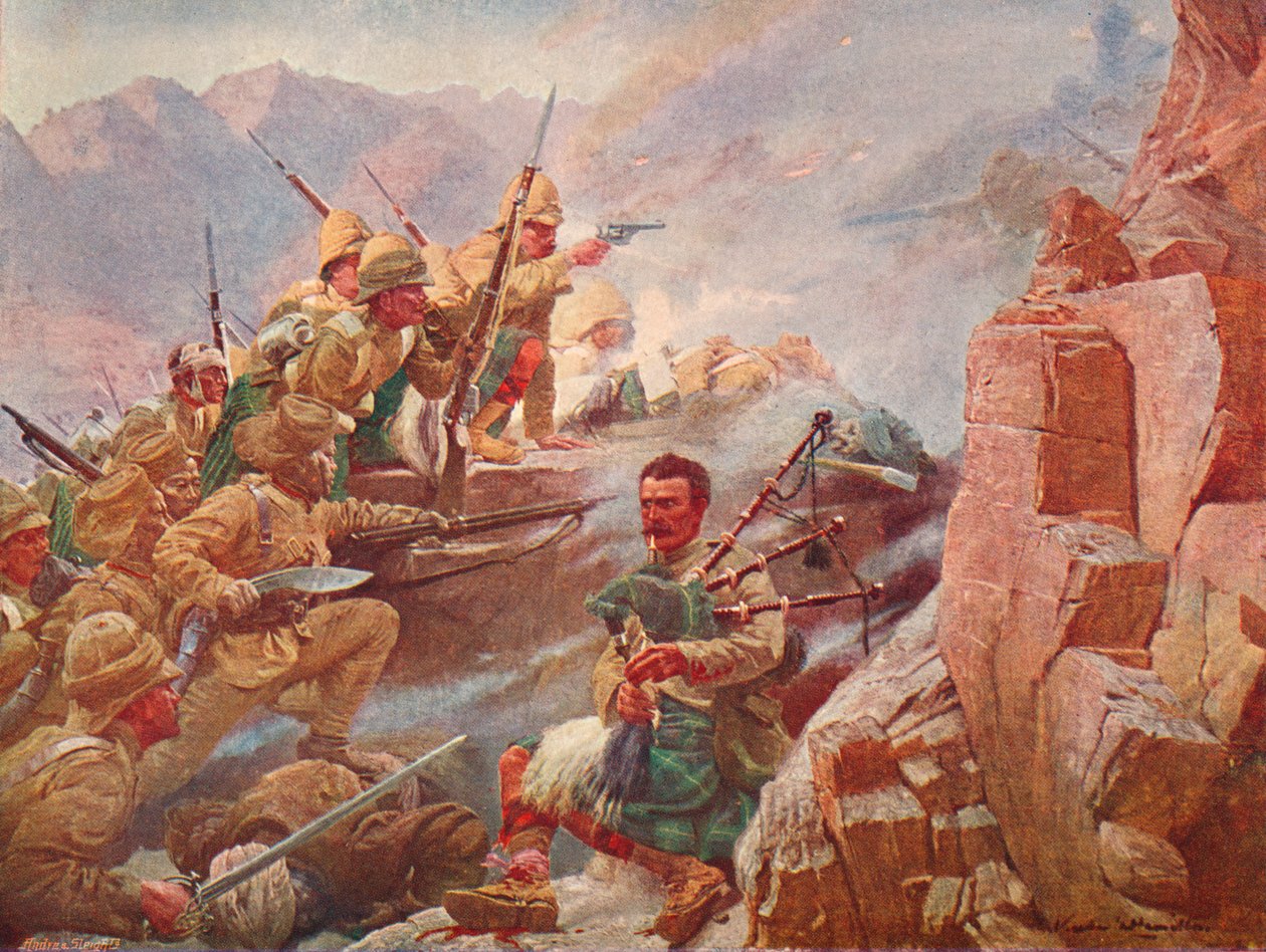 第一戈登高地部队和廓尔喀部队对达盖高地的冲击，1897年 1906年 作者 威瑞克·蒙特斯·汉密尔顿